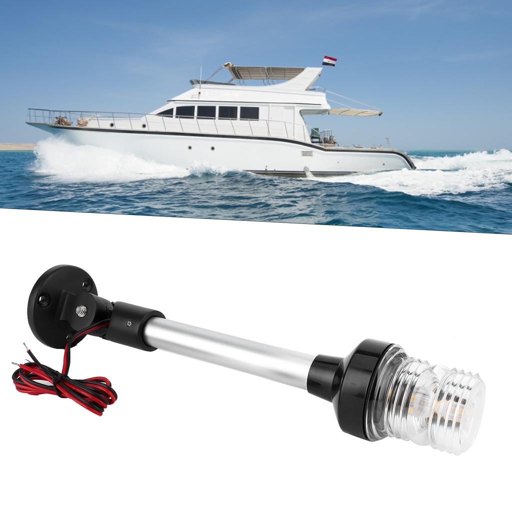 Adjustable LED All Around Anchor Light Sailing Boat Yacht Signal Bulb Foldable Waterproof 360 degrees Round