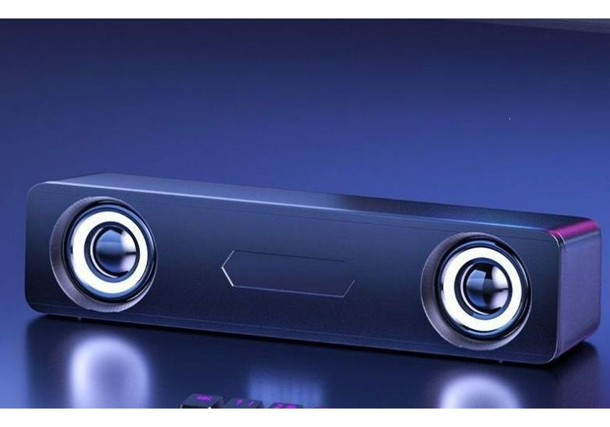 Bluetooth Desktop Speakers with Wired Subwoofer Soundbar for Home and Gaming Use