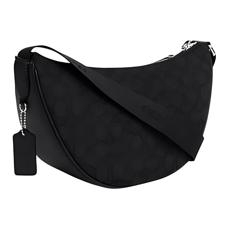 New COACH PACE Fabric With Cow Leather Crossbody Bag, Shoulder Bag Tubas Women's Black CT822-SBKBK