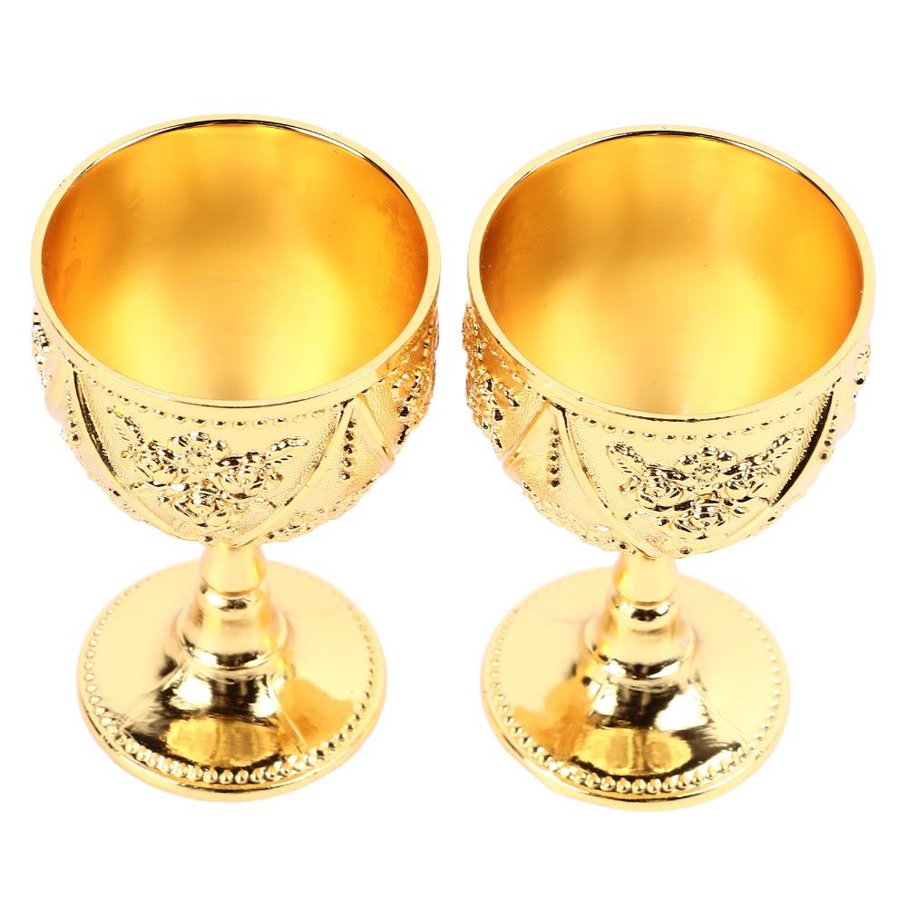 Zinc Alloy Wine Glass Gold Chalice Goblet Goblets & Chalices Shot Glass  For Wedding