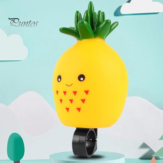 Cartoon Bike Bell Cute Squeeze Bicycle Horn Loud Clear Sound Easy Installation On 0.87" Handlebars Bicycle Bell Lightweight Plastic Silicone