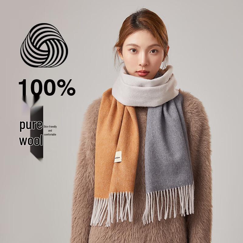 MiiOW 100% Pure Wool Scarf for Women