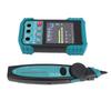 2 In 1 Network Cable Tester and Multimeter, RJ45 BNC Telephone Line Tester, Ethernet Wire Tracker with Length