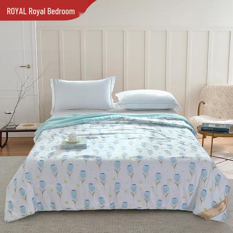 

Royal Bedroom Floral Washed Quilt