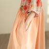 DIMANAF New 2026 Women Plus Size Casual Long Dress Summer Cotton Loose Oversize Maxi Beach Sundress Elegant Vintage Lady Print Floral