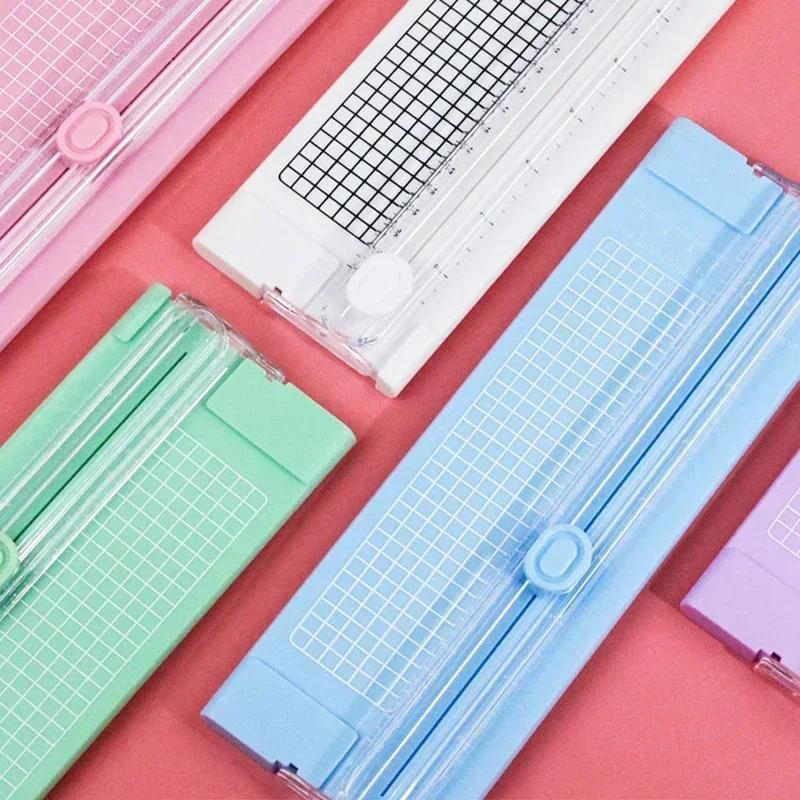 Cutter de tăiat bidirecțional A4 pentru hârtie cu riglă extrasă pentru aparate de tuns foto Mașină de tăiat pentru albume de însemnări ușoare