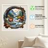 Horse Running In The Cave Wooden Puzzle Irregular Small Animal Pieces Flat Wooden Puzzle
