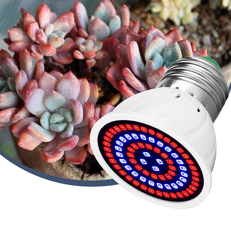 Led Grow Light Bulb E27 220V Full Spectrum 48/60/80Led Plant Lamp For Indoor Garden Seedling Greenhouse Hydroponics Grow Tent