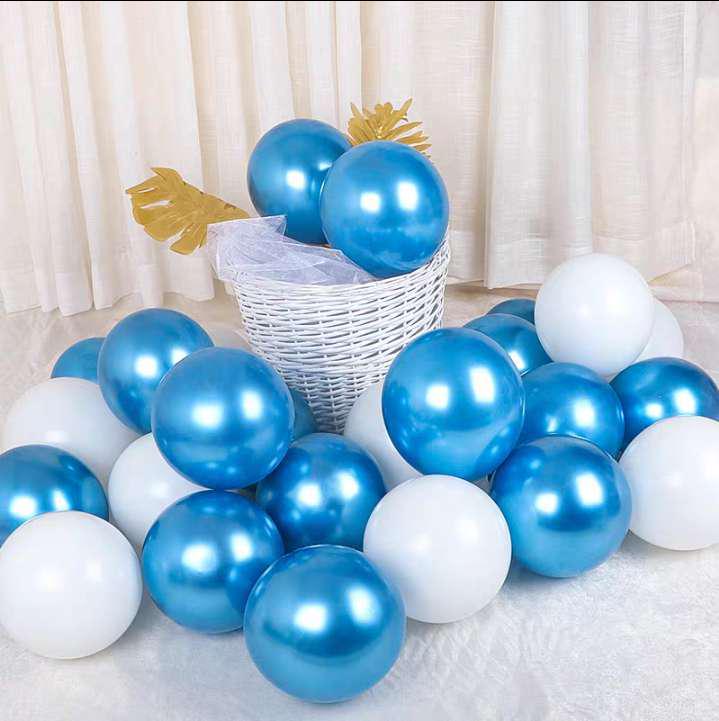 Metallic Red Gold Balloon Set for Weddings and Celebrations