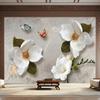 Europäischen Stil Tapete Retro Blume Schmetterling Wand Dekor Wandbild Für Wohnzimmer Schlafzimmer Hintergrund 3d Wand Papier