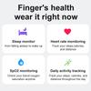Smart Ring R08 Womens Men Electronic Smartring 5ATM Waterproof Blood Oxygen Pressure Health Monitor Sleep Tracker for Phone