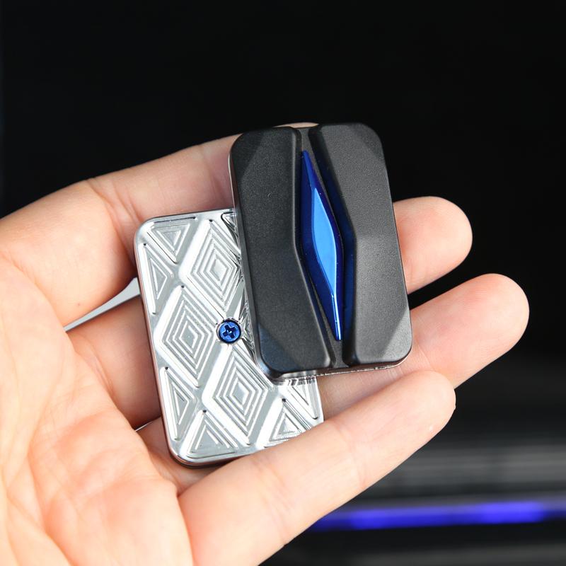 Future Punk Style EDC Fidget Slider Push Fidget Toy Fashion Metal Stress Relief Toy Fun Office Relaxation Gadget ADHD Tools