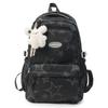 Schoolbag Large capacity schoolbag for men and women, junior high school students, campus solid color backpack, Japanese versatile college student 