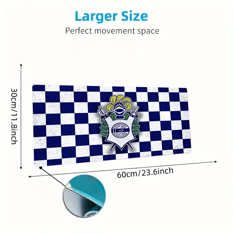 Gimnasia de La Plata Color Mouse Pad Large Gaming Table Cushion Non-slip Laptop Tablet Big Mousepad XXL Mat Mini PC Playmat With Lock edge
