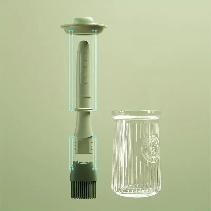 בקבוק שמן סיליקון למטבח אפייה ברביקיו גריל מברשת שמן דיספנסר עם בקבוק מברשת שמן מברשת ברביקיו עמידה בחום כלי ברביקיו חיצוני