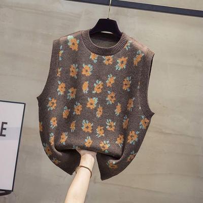 Vest for Women Cotton Autumn Winter Sleeveless Tops Knitted Sweater Vest Oversize Thickened Casual Vest