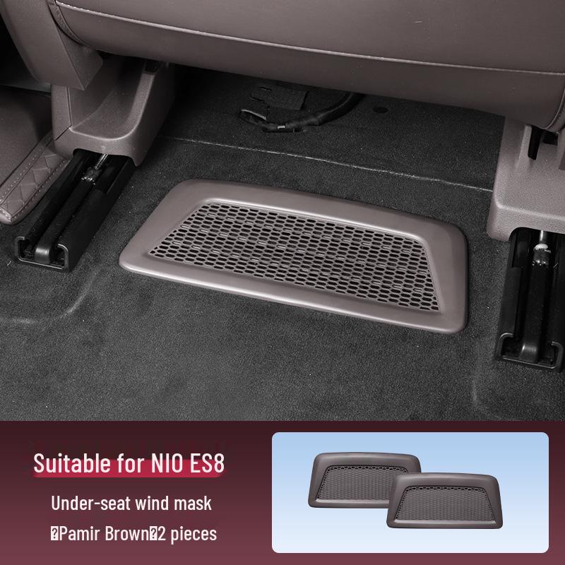 Fits 26 NIO ES8 Models: Under-Seat Air Vent Protector - Anti-Clogging Cover for Air Conditioning Accessories.
