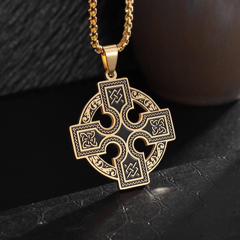 Trendy Witchcraft Witch Knot Necklace Celtic Irish Protection Knot Pendant Men Women Trending Amulets Jewelry Gifts