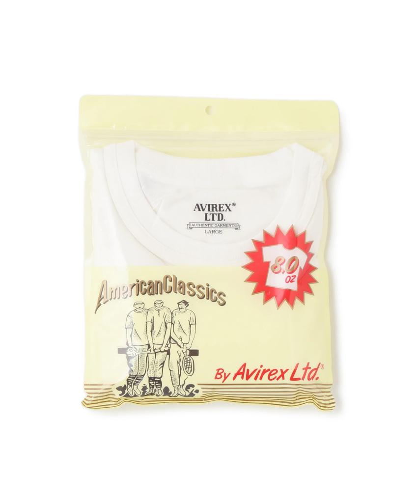 Avirex Crew Neck Pack T-Shirt, Men's Short Sleeve Crew Neck T-Shirt, Size M, 030, White, 783-5934018