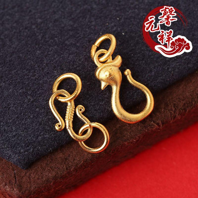 

Сделай сам Сохраняющий цвет Аллювиальное золото Ручной работы Отделка латунью Feng buckle one