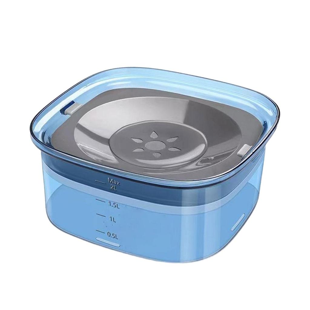 Pet Water Drinker Large Bowl Slow Feeder Spillproof Drinking Bowl for Dog and Cat Multiple Pet Households