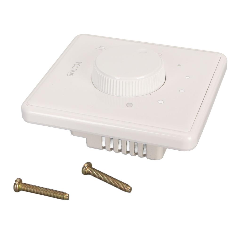 Wall Mount Volume Control Knob 10W Volume Control Wall Plate Knob Volume Controller for Home Speakers