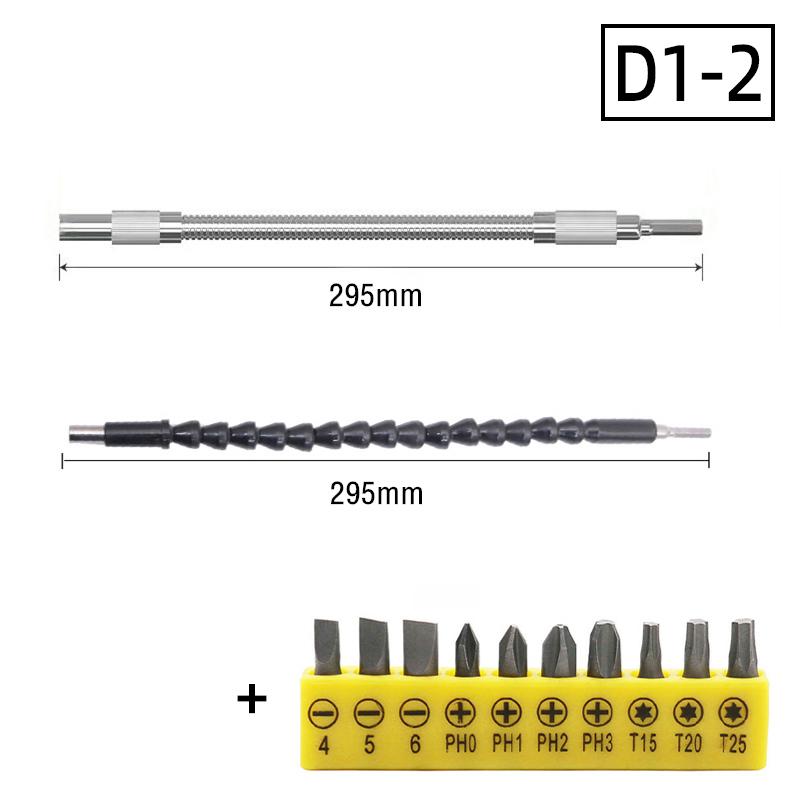 90 Angle Screwdriver Set Socket Holder Adapter Adjustable Bits Drill Bit Screw Driver Tool Hex Bit Socket Slotted Phillips Bits