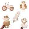 Cute Animal Wall Decors Wood Wall Hangings Decorations Ornament for Childrens