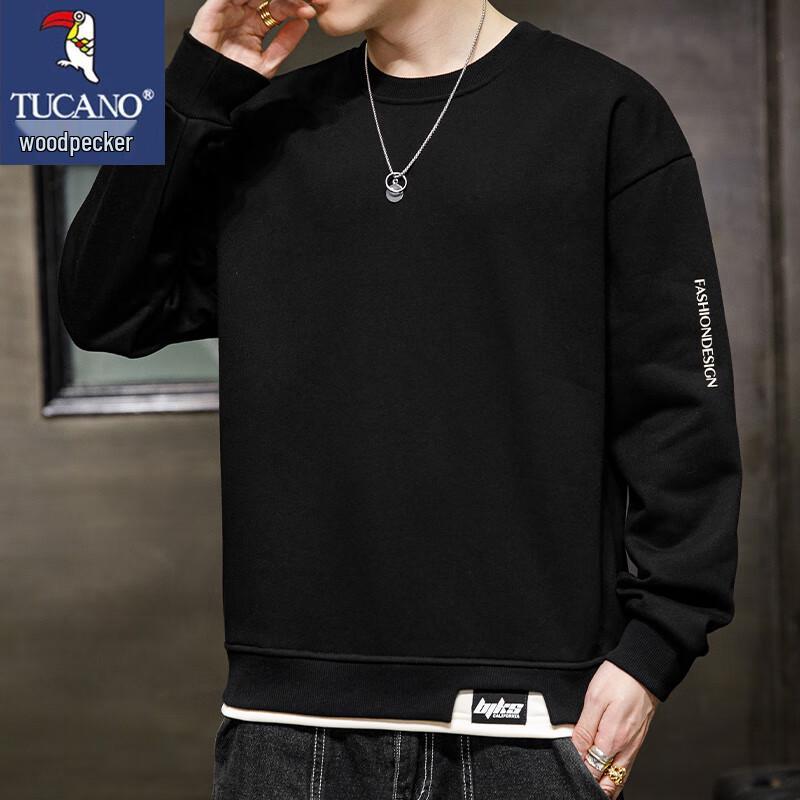 TUCANO Men's Faux Two-Piece Casual Sweatshirt