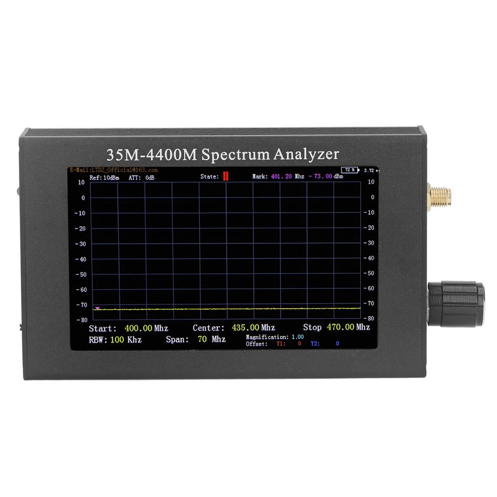 Frequency Analyzer Handheld 35‑4400MHZ Tiny RF Domain Analysis with Tracking Source Module