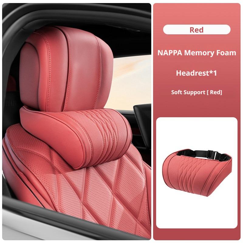 Luxury Nappa Leather Latex Car Neck