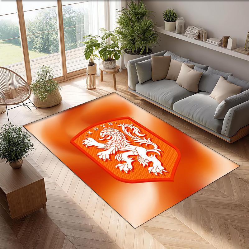 Aston Villa Voetbal Print Kristal Fluweel Tapijt, Comfortabel Waterabsorberend Antislip Binnen Vloerkleed