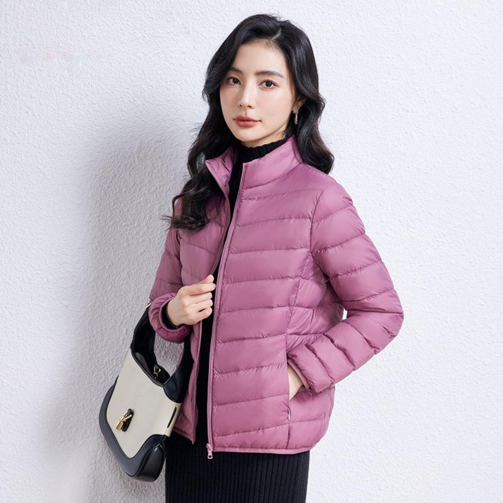 Women's Hooded Long Sleeve Down Jacket Regular Fit Commuter Style Puffer Coat