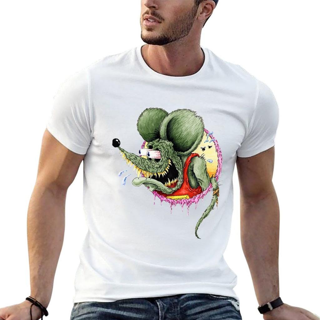Rat logo T-Shirt Casual All Match Short Sleeve T-Shirt