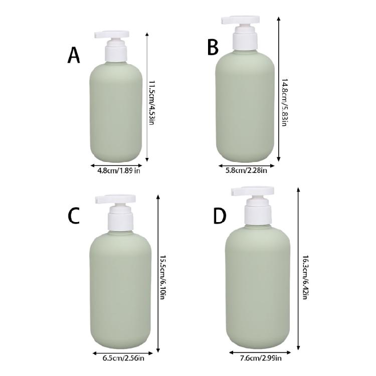 HDPE Travel Cosmetic Squeeze Dispenser Empty Plastic Hand Sanitizer Shampoo Lotion Bottle Leakproof Toiletry Solution