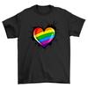 Pride_33 Rainbow Heart - Funny and Colorful LGBTQ+ Pride T-shirt, Unisex Printed