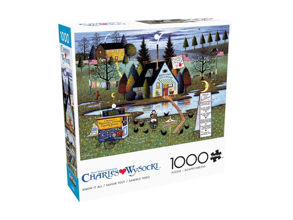 Buffalo Games - Charles Wysocki - Know It All - 1000-Piece Jigsaw Puzzle for Adults - A Challenging Puzzle Perfect for Game Night - Finished Size