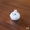 Ceramic Tea Pet Fish Statue Little Fish Spit Bubbles Under Cup Bottom Pink Spit Bubbles Piggy Ornament Water Cups Mug Decor Gift