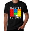 Master Builder Building Blocks Brick Builders Toys Tshirt Modern Style Print Tshirt