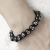 Hot- Creative Billiards Black 8 Bead Bracelet Billiards Figure Eight Elastic Bracelet Accessory Couple Bracelet Jewelry