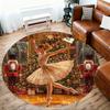 1PC ballet dancer christmas Office Round Area Rug, Under Office Chairs Bedroom Living Room Home Decor,Carpet for Office, -1110211