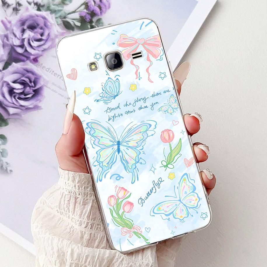 For Samsung Galaxy J5 2015 2016 Case SM-J500F SM-J510F Silicone Cover Cute Cat Cartoom Soft Funda For Samsung J7 2016 J710F Capa