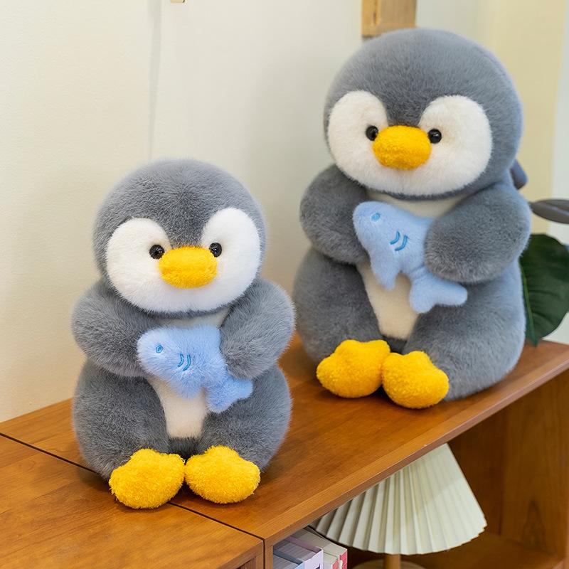 Soft and Cute Fish Penguin Baby Plush Toy Aquarium Souvenir Children Polar Bear Pillow Doll Machine