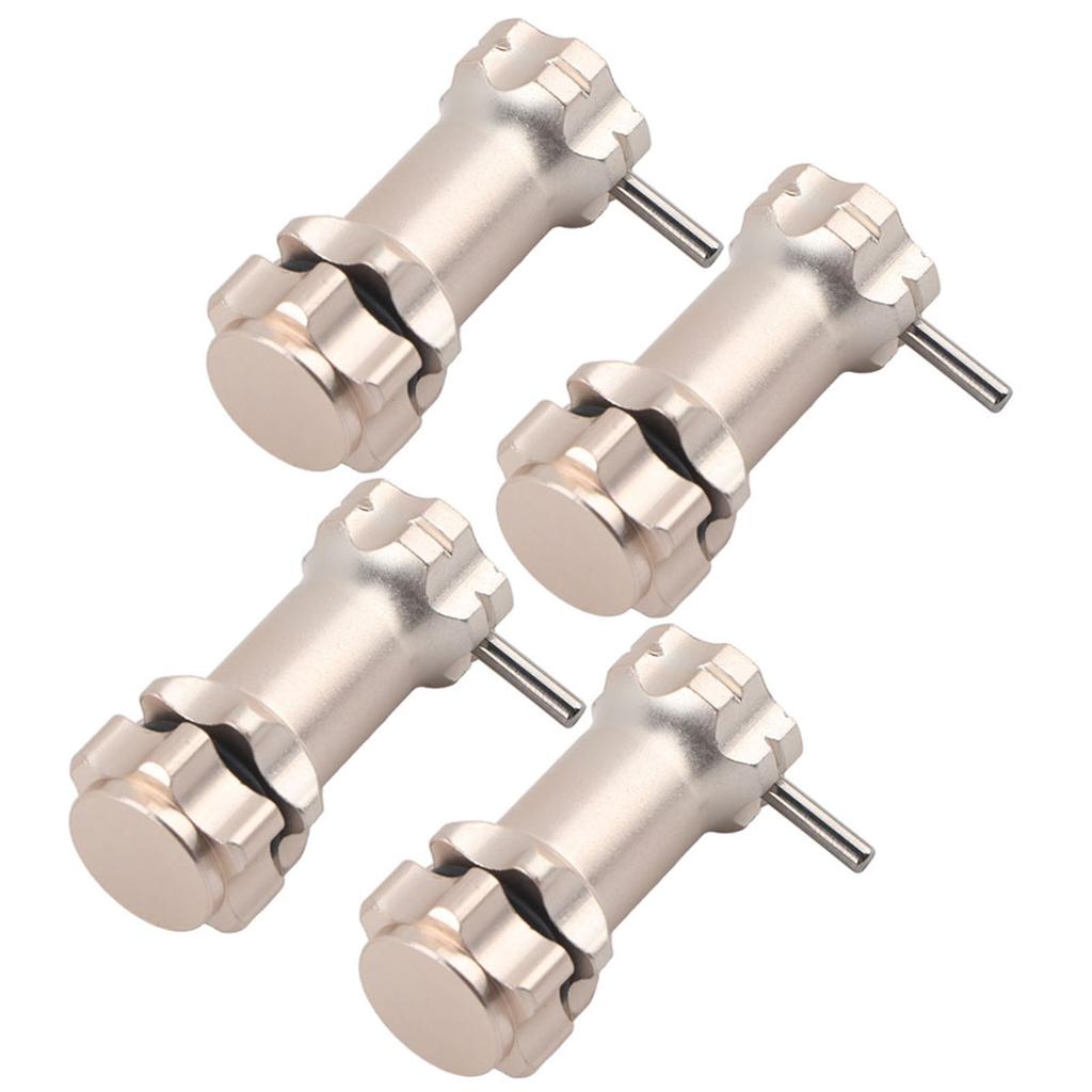 4Pcs Aluminium 17mm Hex Hub Extension Adapter for 1:8 Ratio RC Model Car(Black)