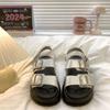 Thick-soled heightening Roman sandals women's summer 2025 new casual versatile fashion belt buckle muffin beach shoes