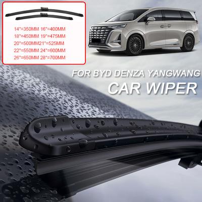 2PCS Car Blade Windshield Wiper For BYD DENZA D9 N7 Z9 Z9GT FCB LEOPARD 5 8 B5 B8 YANGWANG U7 U8 U9 2023-2026 Windshield Rubber