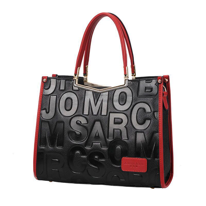 Qian Dian 2025 Snygg Mångsidig Handväska för Kvinnor - Stor Kapacitet Äkta Läder Damväska