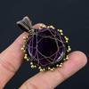 Rosa flash labradorite gemma rame filo avvolgere ciondolo gioielli regalo per amore