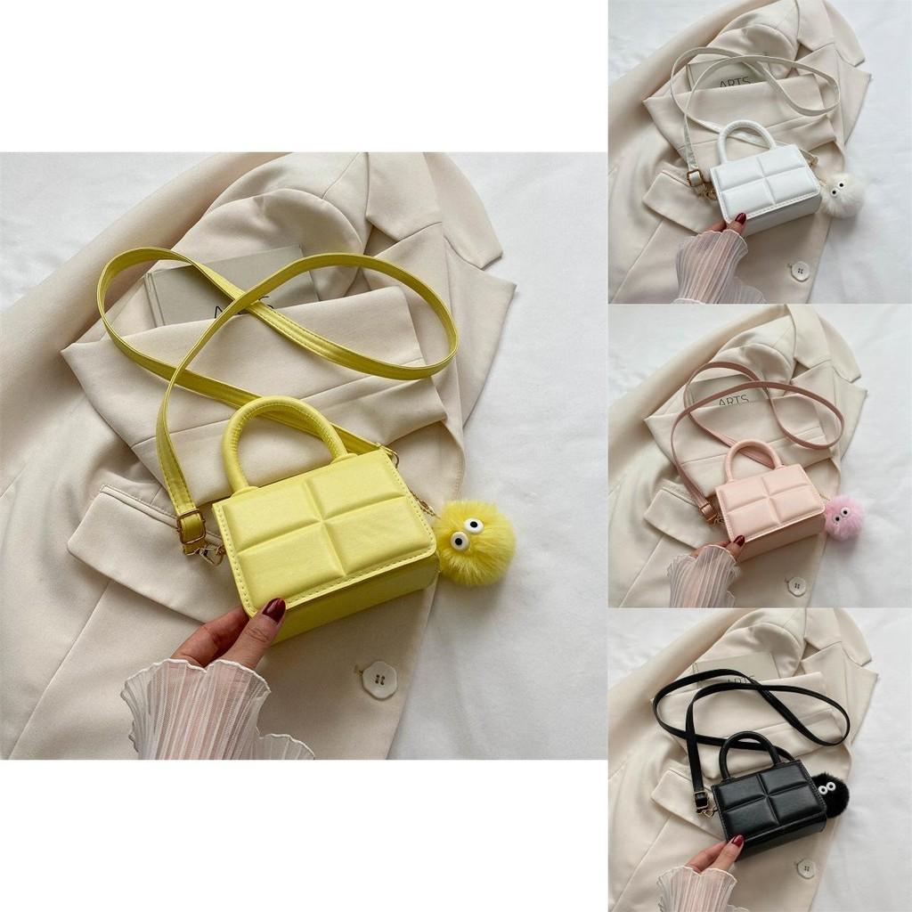 Fashionable Casual Commute Crossbody Bag Stylish Minimalist Handbag For Women In Black White Pink Yellow Purple