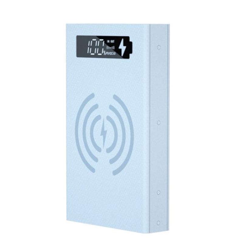 Diy Detachable Mobile Power Shell 5*18650 Power Bank Case Wireless Charger Shell